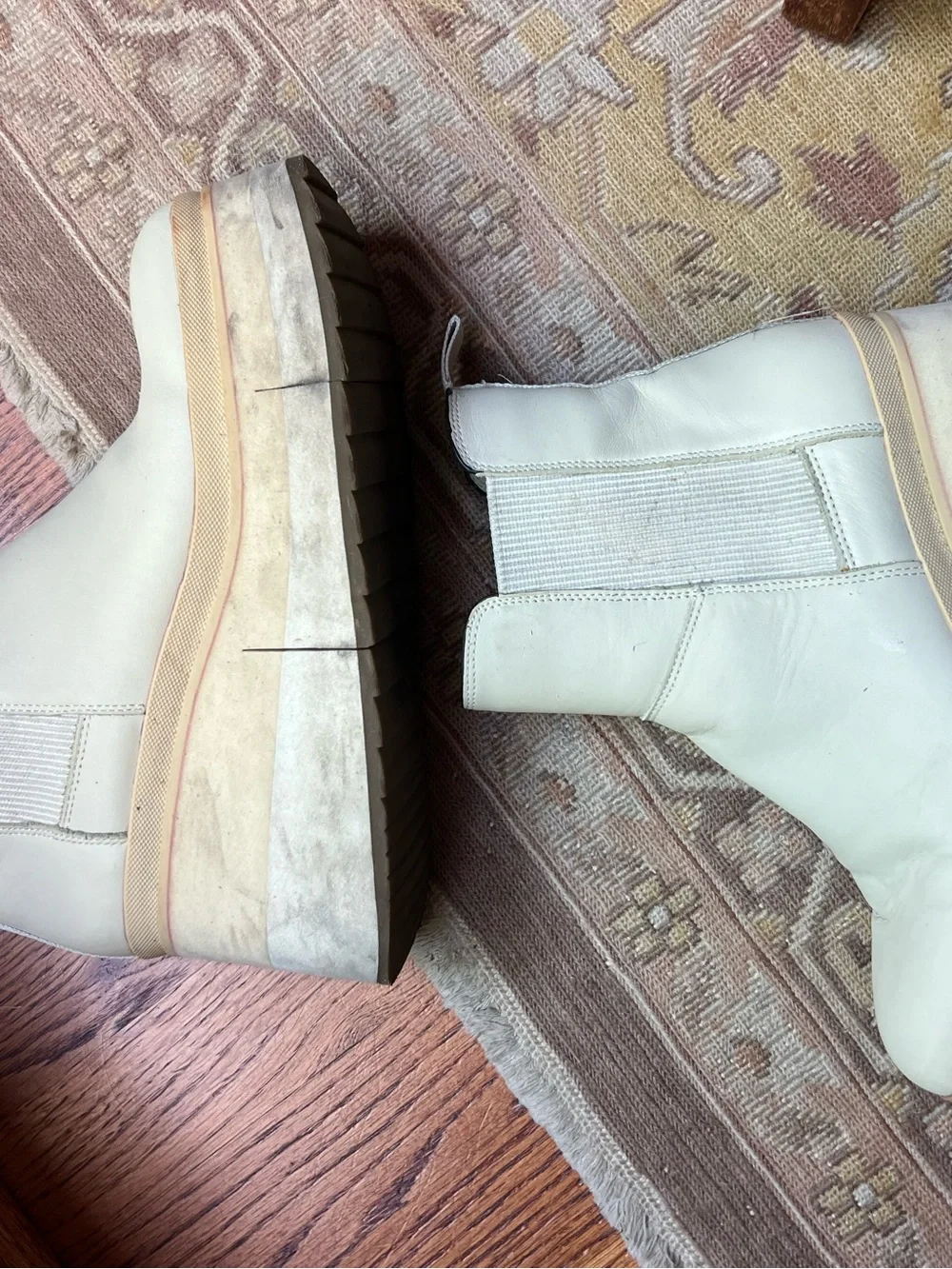 Naked Feet Platform Chelsea Booties